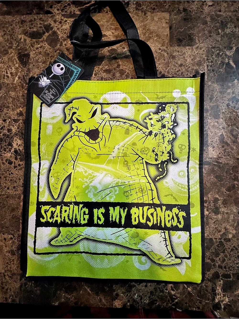 Disney The Nightmare Before Christmas Oogie Boogie Scaring Is My Business Tote